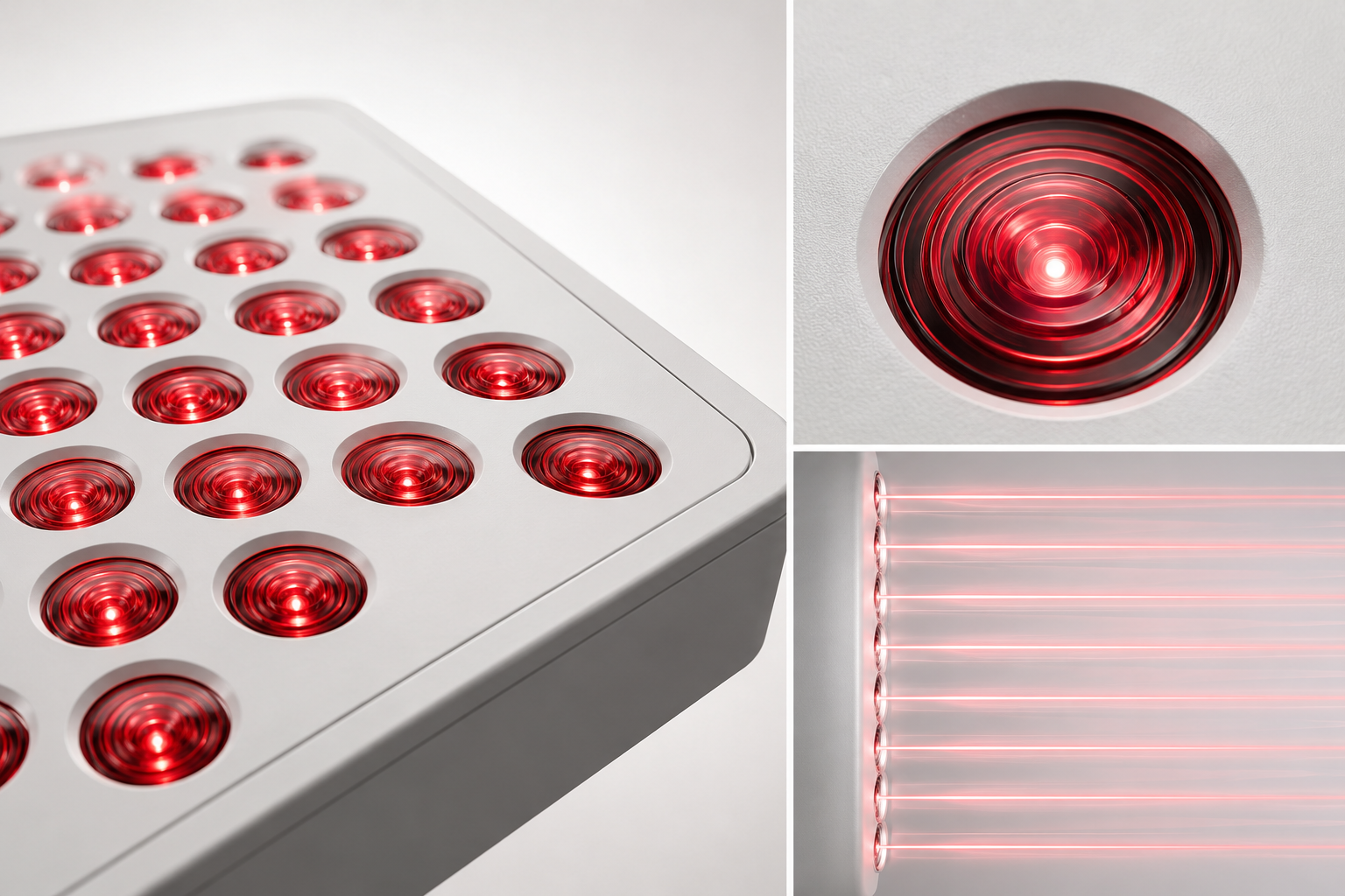 Close detail of the minara emitter array and optics